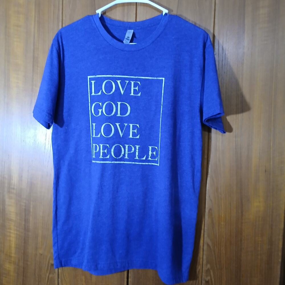 Next Level Apparel /Love God Love People/ Short Sleeve T Shirt /Size M